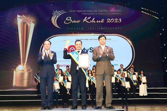 Giải pháp quản lý tài chính cửa hàng MyShop của KienLongBank giành giải thưởng Sao Khuê 2023