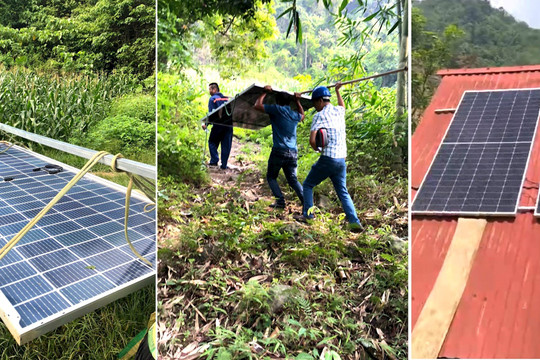Thái Nguyên: Công ty Thăng Long lắp đặt miễn phí điện năng lượng từ mặt trời cho đồng bào dân tộc nghèo