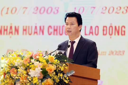 Toàn văn bài phát biểu của Bộ trưởng Đặng Quốc Khánh tại Lễ Kỷ niệm 20 năm thành lập và đón nhận Huân chương Lao động hạng Nhì của Sở TN&MT tỉnh Phú Thọ