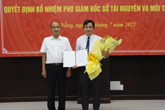 Ông Đặng Quang Vinh làm Phó Giám đốc Sở Tài nguyên và Môi trường Đà Nẵng