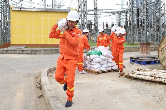 EVN khẩn trương triển khai các nhiệm vụ ứng phó cơn bão đầu tiên của năm 2023