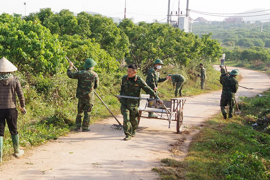 Bắc Giang: Gần 1000 chiến sĩ Quân đoàn 2 dã ngoại thực hiện công tác dân vận