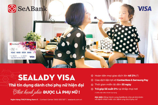 Ngân hàng SeABank dành nhiều ưu đãi cho phụ nữ Việt