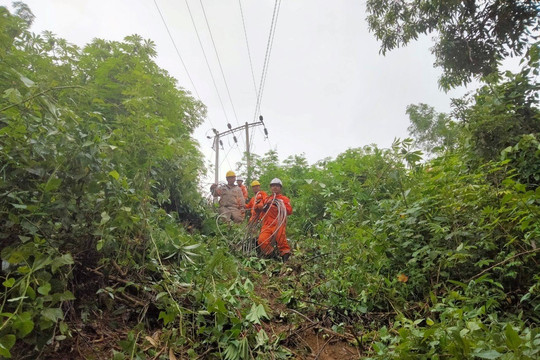 PC Điện Biên khắc phục sự cố cung ứng điện an toàn mùa mưa lũ