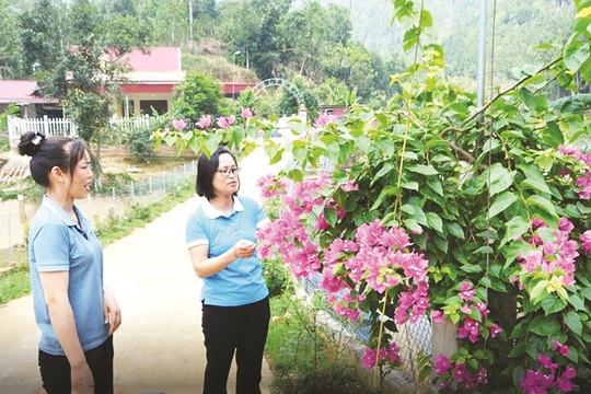 Cụm liên gia nông thôn kiểu mẫu ở Bảo Thắng - Lào Cai: Nhà sạch, vườn đẹp, ngõ văn minh