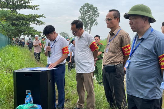 Thường Tín: Cưỡng chế thu hồi đất xây dựng CCN Ninh Sở giai đoạn 2