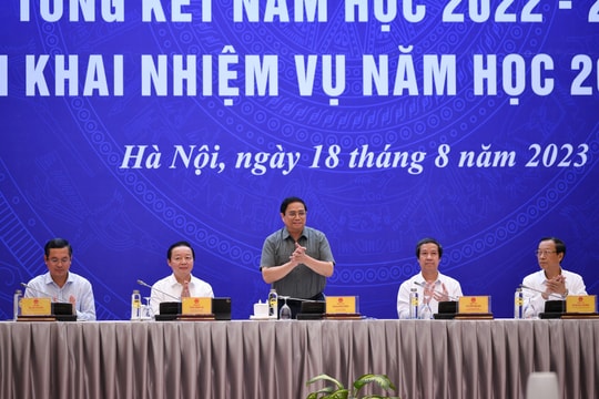 Thủ tướng Phạm Minh Chính dự hội nghị triển khai năm học mới 2023-2024