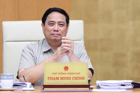 Thủ tướng Phạm Minh Chính chủ trì phiên họp Chính phủ chuyên đề xây dựng pháp luật tháng 8/2023