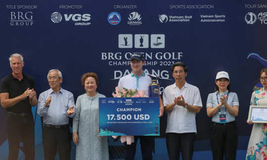 Aaron Wilkin đoạt chức vô địch BRG Open Golf Championship Danang 2023