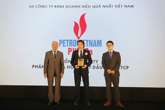 PVFCCo tiếp tục được bình chọn top 50 công ty kinh doanh hiệu quả nhất Việt Nam