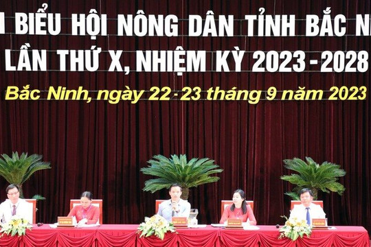 Bắc Ninh gặp gỡ, trao đổi đại biểu Hội Nông dân tỉnh lần thứ X