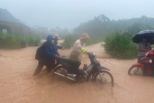 Các tỉnh từ Thanh Hoá đến Hà Tĩnh và miền núi phía Bắc chủ động ứng phó với mưa lớn