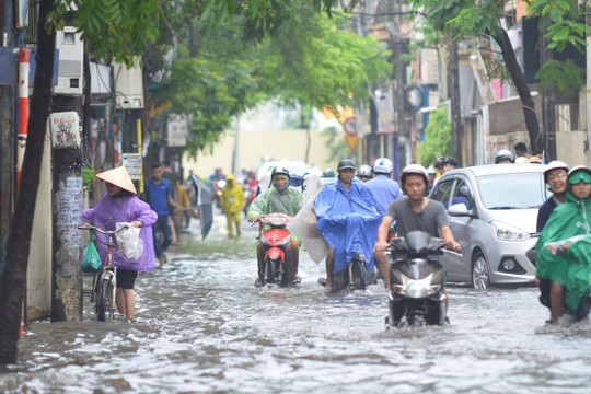 Cảnh báo ngập lụt tại Hà Nội ngày 28/9