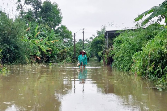 Thừa Thiên – Huế: Mưa lớn, nhiều tuyến đường ngập lụt