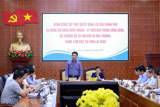 Bộ trưởng Đặng Quốc Khánh làm việc tại tỉnh Lai Châu