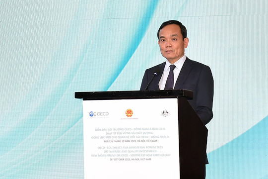 Phó Thủ tướng Trần Lưu Quang nêu 5 định hướng thúc đẩy hợp tác đầu tư OECD-Đông Nam Á