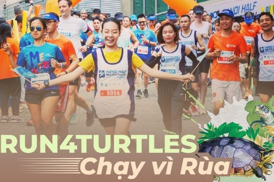 Giải chạy Hanoi Half Marathon lần thứ 8: Nâng cao nhận thức về bảo tồn loài rùa