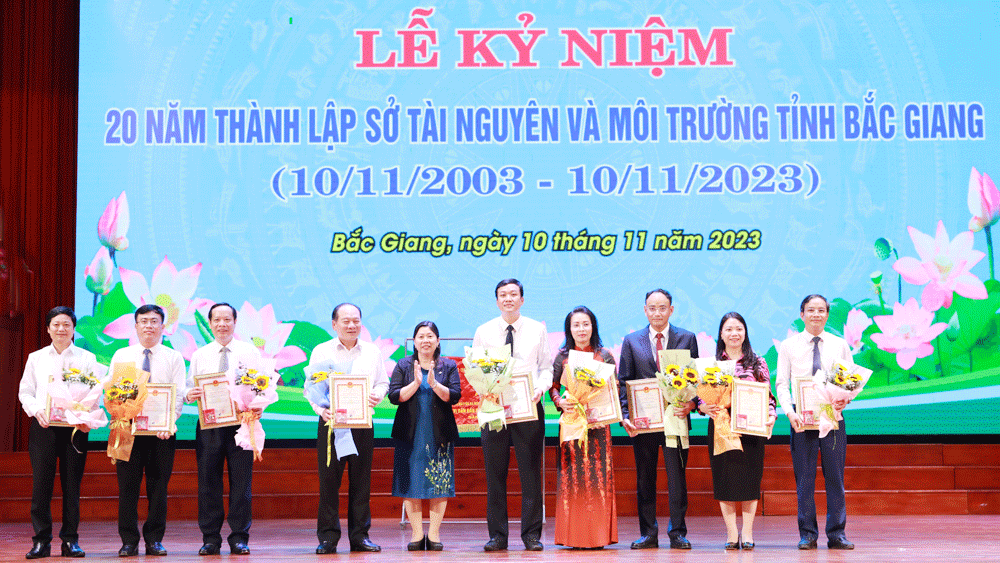 Sở Tài nguyên và Môi trường Bắc Giang kỷ niệm 20 năm ngày thành lập