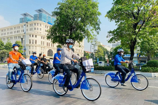 Người Hà Nội thích thú với xe đạp “khoẻ người, bảo vệ môi trường”