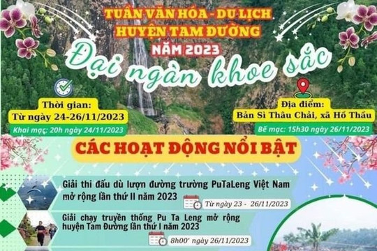 Tam Đường (Lai Châu) tổ chức Tuần Văn hóa - Du lịch năm 2023