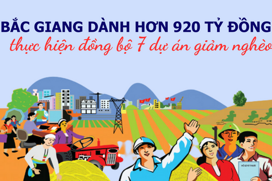 Bắc Giang dành hơn 920 tỷ đồng để thực hiện đồng bộ 7 dự án giảm nghèo