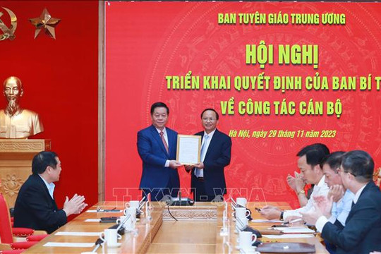 Công bố quyết định bổ nhiệm Đại tá Phạm Ngọc Phương giữ chức Trợ lý Bí thư Trung ương Đảng, Trưởng Ban Tuyên giáo Trung ương