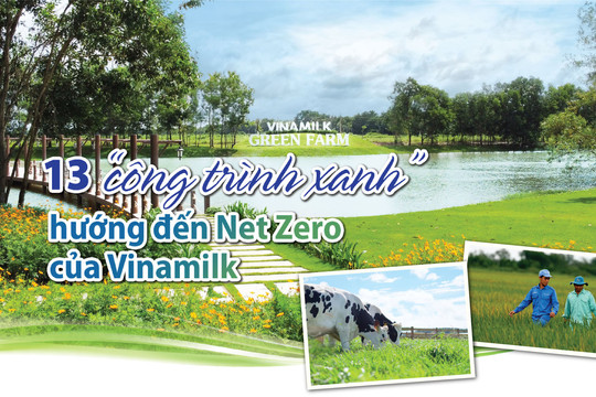 13 trang trại - 13 ‘công trình xanh’ hướng đến Net Zero của Vinamilk