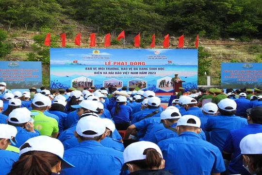 Lễ phát động bảo vệ môi trường, bảo vệ đa dạng sinh học biển và hải đảo Việt Nam năm 2023 tại Ninh Thuận