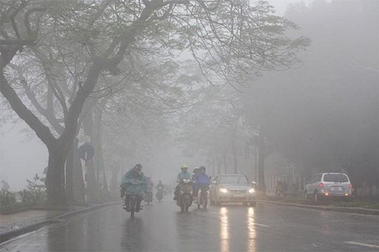 Dự báo thời tiết ngày 15/1: Hà Nội có sương mù và mưa nhỏ