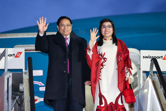 Thủ tướng Phạm Minh Chính tới Thụy Sĩ, bắt đầu chuyến công tác dự WEF Davos 2024
