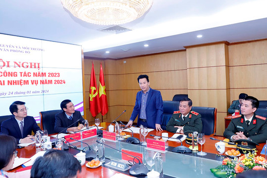 Bộ trưởng Đặng Quốc Khánh dự Hội nghị triển khai nhiệm vụ năm 2024 của Văn phòng Bộ Tài nguyên và Môi trường