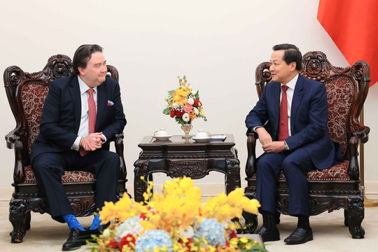 Phó Thủ tướng Lê Minh Khái tiếp Đại sứ Hoa Kỳ Marc E. Knapper