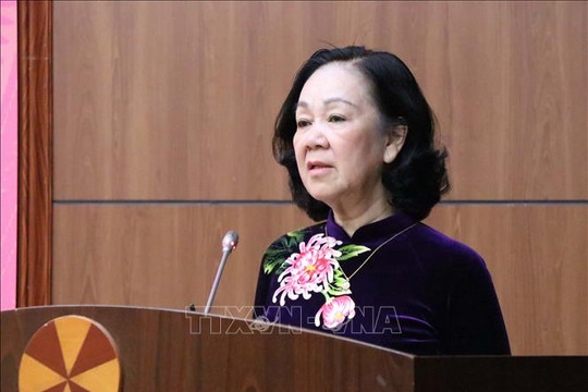 Thường trực Ban Bí thư Trương Thị Mai thăm, làm việc với Ban Kinh tế Trung ương