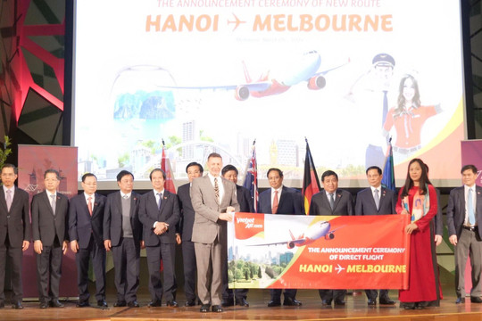 Công bố đường bay mới giữa Hà Nội với thành phố lớn nhất Australia