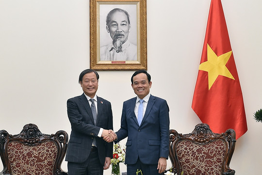 Phó Thủ tướng Trần Lưu Quang tiếp Phó Chủ tịch JICA