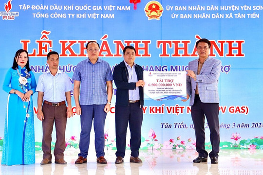 PV GAS tài trợ 6,5 tỷ đồng xây trường học ở Tuyên Quang