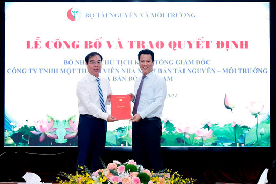 Đồng chí Lưu Minh Hải được bổ nhiệm Chủ tịch, Tổng Giám đốc Công ty TNHH MTV Nhà xuất bản Tài nguyên – Môi trường và Bản đồ Việt Nam