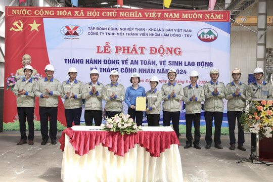 Công ty Nhôm Lâm Đồng phát động hưởng ứng Tháng hành động về ATVSLĐ và Tháng công nhân năm 2024