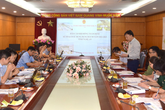 Thẩm định kế hoạch sử dụng đất tỉnh Nghệ An
