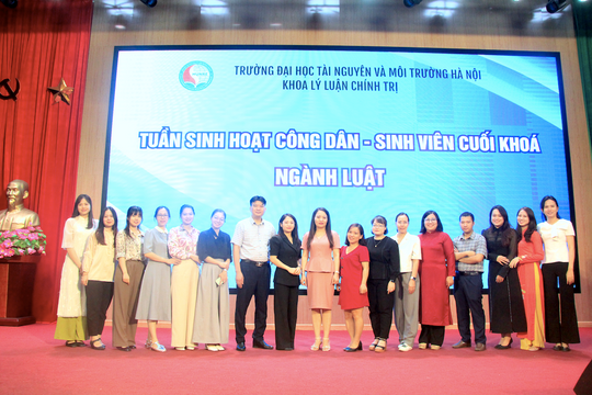 Đại học TN&MT Hà Nội: Định hướng việc làm ngành Luật cho sinh viên cuối khoá