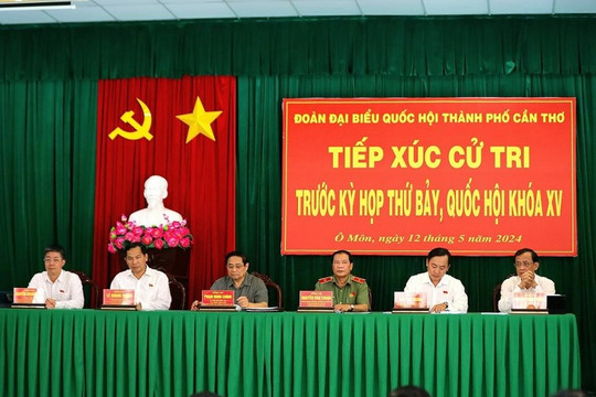 Thủ tướng Phạm Minh Chính thông tin với cử tri về tiến độ chuỗi dự án Lô B - Ô Môn