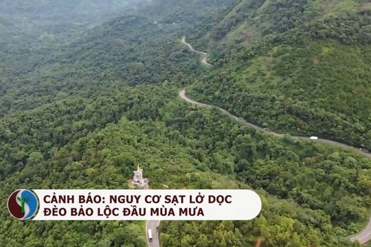 Cảnh báo: Nguy cơ sạt lở dọc đèo Bảo Lộc đầu mùa mưa