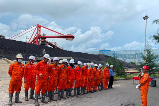 Công ty Nhiệt điện Duyên Hải diễn tập phòng, chống thiên tai và tìm kiếm cứu nạn