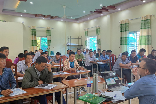Tập huấn nâng cao năng lực thực hiện chính sách chi trả DVMTR tại huyện Điện Biên Đông