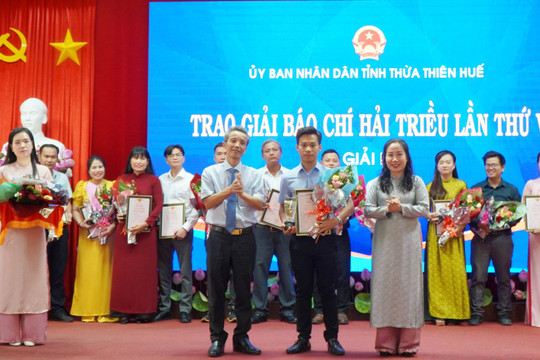 Báo TN&MT đạt 2 giải Báo chí Hải Triều tỉnh Thừa Thiên – Huế năm 2024