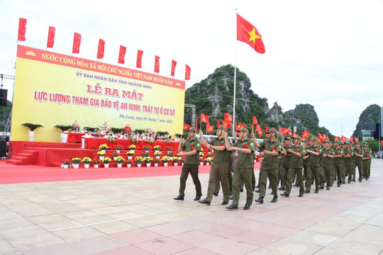 Quảng Ninh: Ra mắt Lực lượng tham gia bảo vệ an ninh, trật tự ở cơ sở
