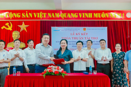 PV GAS cam kết tài trợ xây dựng trường THPT Nguyễn Xuân Ôn
