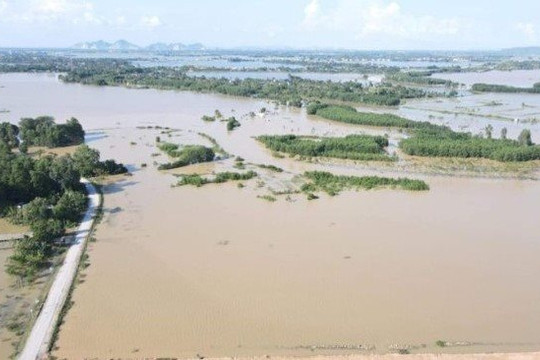 Hai ngày tới, bão gây mưa lớn, lũ trên các sông Bắc Bộ và Thanh Hóa