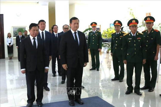 Đoàn Chính phủ Hoàng gia Campuchia viếng Tổng Bí thư Nguyễn Phú Trọng