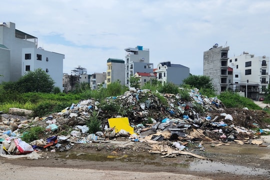 Hoài Đức (TP.Hà Nội): Ngập tràn rác thải quanh khu đô thị